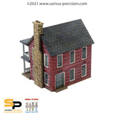 North American Planked House with Porch & Balcony